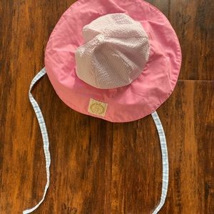 Girls Seersucker Sun Hat TBBC Beaufort Bonnet